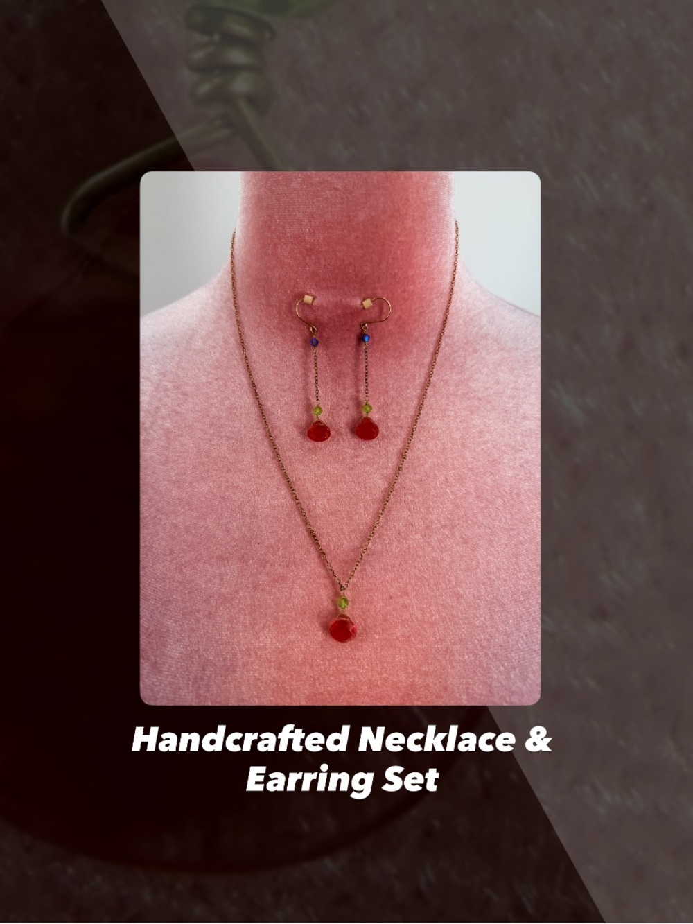 EUC Handcrafted Jewelry Set